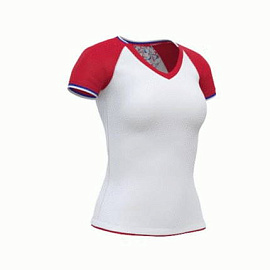 Футболка женская 14W021 MoscowStyle Woman (Белый; Красный; Синий)