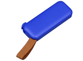 Флеш-накопитель промо прямоугольной формы, выдвижной механизм. 32 Гб., USB2.0 (Синий)