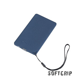 Зарядное устройство "Камень" с покрытием SOFT GRIP, 4000 mAh, цвет синий (Синий)