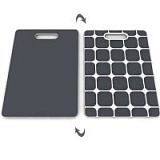 Доска разделочная с нескользящей силиконовой основой grip-top™ серая