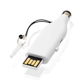 Флешка PL002 с чипом 16 гб. USB 2.0 (белый)