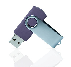 Флешка PVC001 (металлик) с чипом 4 гб. USB 2.0 (фиолетовый)