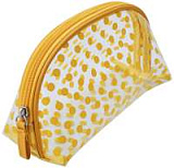 Косметичка "Горох" DEWAL BEAUTY - yellow