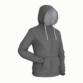 Толстовка мужская 17 Style (Тёмый-меланж; Серый)