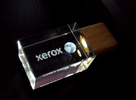 Флешка Wood прямоугольной формы, под гравировку 3D, 16 Гб., USB2.0 (Белый)