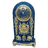 Часы интерьерные "Илиада" (бронза, лазурит, полировка)
