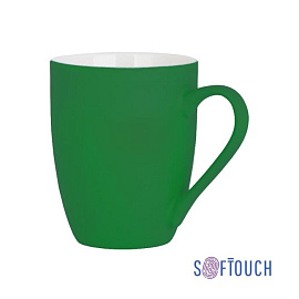 Кружка "Trend", с покрытием SOFT TOUCH, 320 мл, цвет чёрный (Зелёный)
