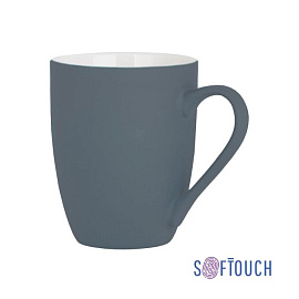 Кружка "Trend", с покрытием SOFT TOUCH, 320 мл, цвет чёрный (Серый)
