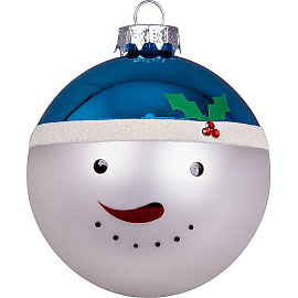 Набор из 6 украшений Mister Christmas (Синий; Белый)