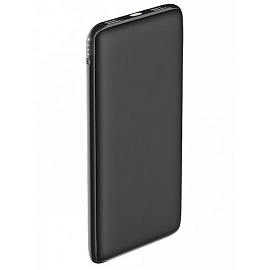 Универсальное зарядное устройство Slim, 10000 mah (чёрный)