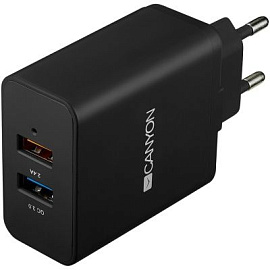 H-07. Сетевое зарядное устройство мульти-USB высокой мощности, 2.4A (чёрный)