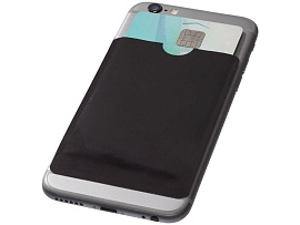 Бумажник для карт с защитой от сканирования (RFID), для смартфона (Чёрный)