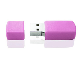 Флешка PVC027 с чипом 128 гб. USB 2.0 (розовый)