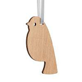 Деревянная подвеска Carving Oak, в форме елочной игрушки