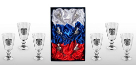 Набор хрустальных рюмок «ХРУСТАЛЬНЫЙ ЗВОН» (прозрачный)