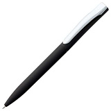 Ручка шариковая Pin, с покрытием SOFT TOUCH, чёрная
