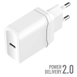СЗУ OLMIO Type-C PD, 18W (Белый)