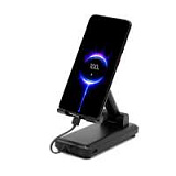 Внешний аккумулятор c подставкой для телефона Hold-Pro 10000mAh, чёрный
