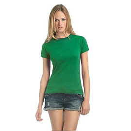 Футболка женская Exact 190/women (Зелёный)