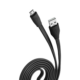 Кабель USB 2.0 - microUSB, 2.1A (Чёрный)