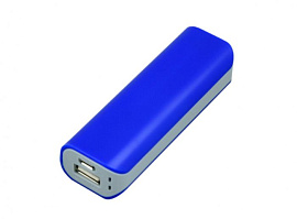 Универсальное зарядное устройство power bank прямоугольной формы (Синий)