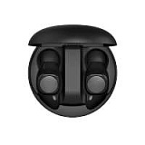 Наушники беспроводные GEOZON SPACE, с зарядным боксом, покрытие soft touch, черные