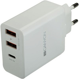 H-08. Сетевое зарядное устройство мульти-USB высокой мощности, 2.4A, 30 W (Белый)