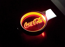 Флешка под гравировку 3D логотипа, 16 Гб, USB2.0 (Красный)