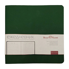Ежедневник BrunoVisconti® недатированный A5 "MEGAPOLIS FLEX QUATTRO" темно-синий 136 л. (зелёный)