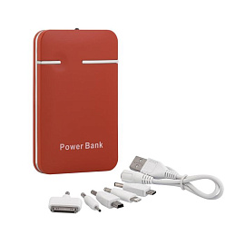 Зарядное устройство "Кругосветка", емкость 5000 mAh (Красный)