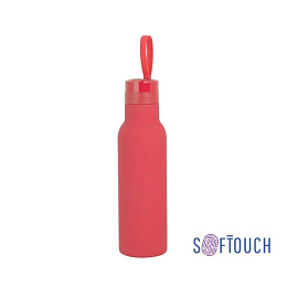 Бутылка спортивная "Фитнес", с покрытием SOFT TOUCH, 0,7 л (Красный)