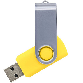 Флешка TWIST, 16 ГБ, USB 2.0 (Жёлтый)