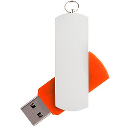 Флешка ELEGANCE, 16ГБ, оранжевая. USB 2.0 (Оранжевый)