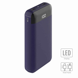 Внешний АКБ NS-20, 20000mAh, deep-blue, OLMIO (Тёмно-синий)