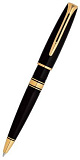 Шариковая ручка Waterman Charleston, цвет: Black/GT, стержень: Mblue (13004 K)