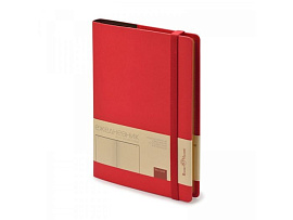 Ежедневник недатированный А5  Oxford, черный (Красный)