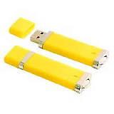 Корпус USB-Flash накопитель (флешка) "LIGHT - New",  4 GB пластиковый корпус, алюминиевые вставки. Ж