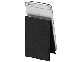 Кошелек-подставка для телефона RFID премиум-класса, черный (чёрный)