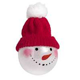 Шар новогодний SNOWMAN, диаметр 8 см