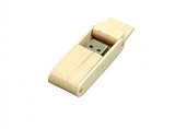Флешка прямоугольная из дерева с раскладным корпусом 16 Гб. Красный, USB2.0