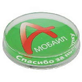 Монетница "Форум", двухэлементная круглая, d175 х h25 мм, под полиграфическую вставку