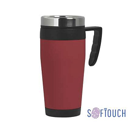 Термокружка "Австралия" с покрытием SOFT TOUCH, 0, 4 л (Красный)