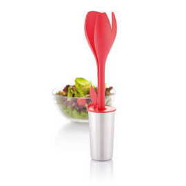 Набор для салата Tulip (Красный; Серебряный)