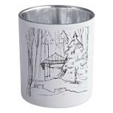 Подсвечник Forest, с изображением избушки