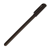 Ручкa SlimWrite Black шариковая под персонализацию 0,5 мм, с покрытием SOFT TOUCH, синие чернила, цв