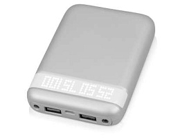Портативное зарядное устройство "Argent", 10000 mAh (Серебряный; Белый)