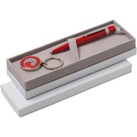 Подарочный набор Cacharel: шариковая ручка, брелок с USB-флеш-картой на 4 Гб ()
