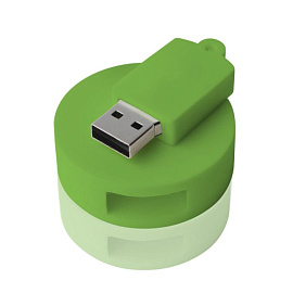 Флешка PVC045 с чипом 16 гб. USB 2.0 (Светло-зелёный)