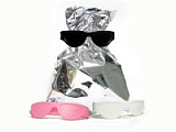 Клипсы для пакетов bag glasses 3 шт. черная/белая/розовая