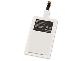 Приёмник Qi для беспроводной зарядки телефона, Micro USB, цвет чёрный (Белый)